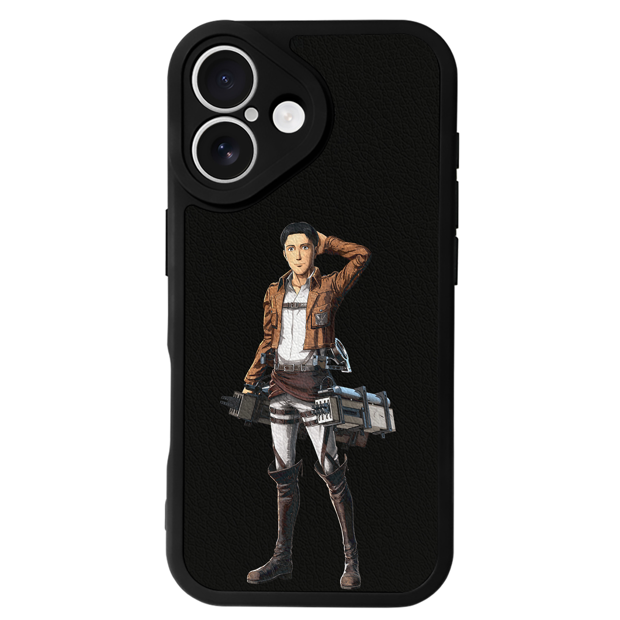 （画像用） 進撃の巨人 Attack on Titan 【iPhone 16シリーズ対応】シリコンスマホケース（レザー調） 材質：シリコン